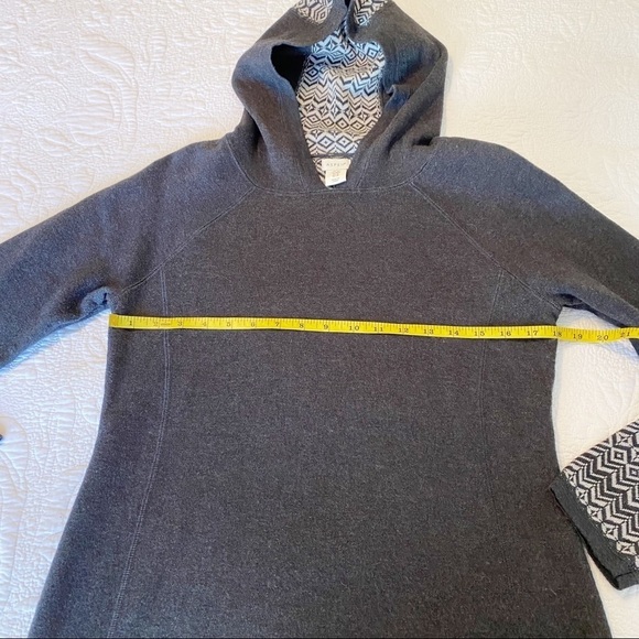 Aspen Rise Gray Print Hoodie Sweater - M - Picture 7 of 9
